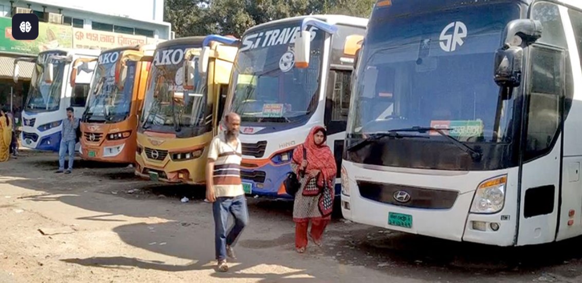 বাস চলাচল বন্ধ, বগুড়ার সাথে সব জেলার 
