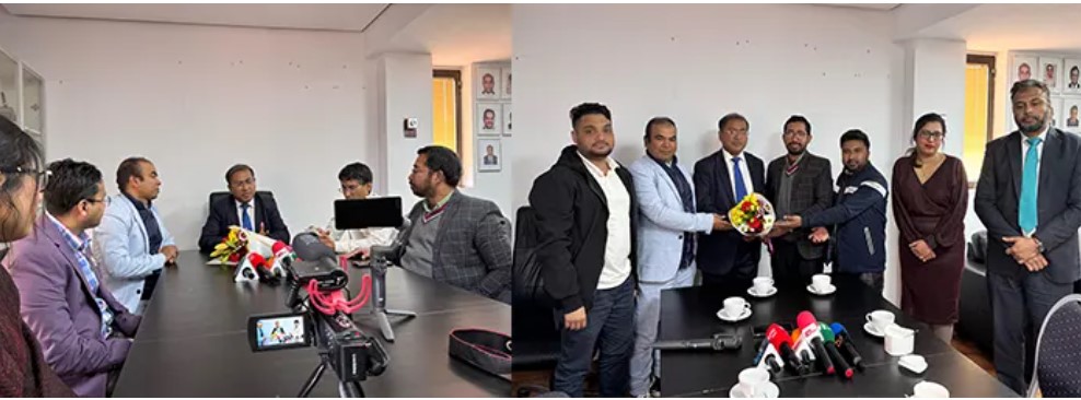 স্পেনে নবনিযুক্ত রাষ্ট্রদূতের সঙ্গে প্রেসক্লাব সদস্যদের মতবিনিময়