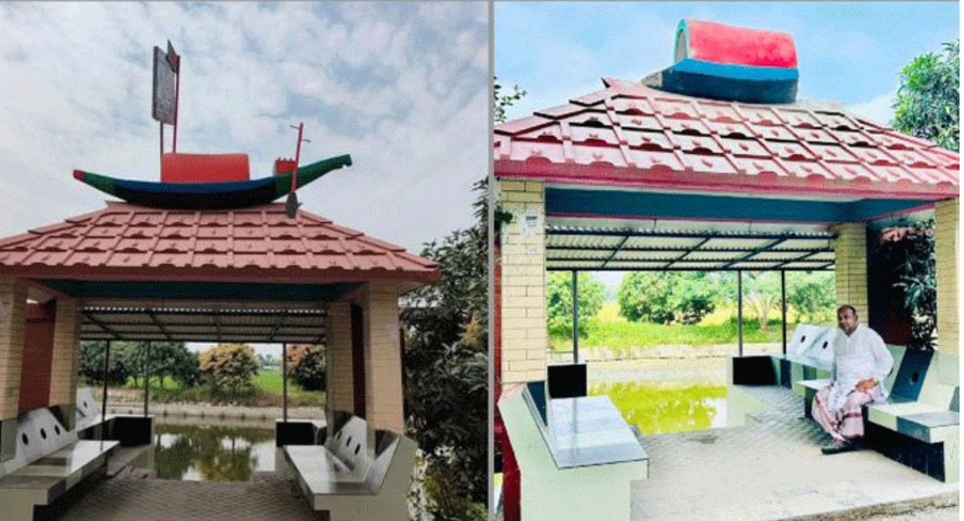 নৌকার ভাস্কর্য ভেঙে আ.লীগ ছাড়ার ঘোষণা ইউপি চেয়ারম্যানের