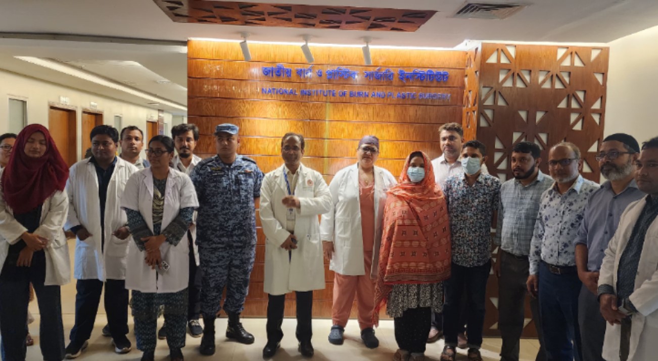 মাইলস্টোন ট্র্যাজেডি: জাতীয় বার্ন ইনস্টিটিউট থেকে ছাড়পত্র পেলেন শিক্ষিকা নিশি আক্তার