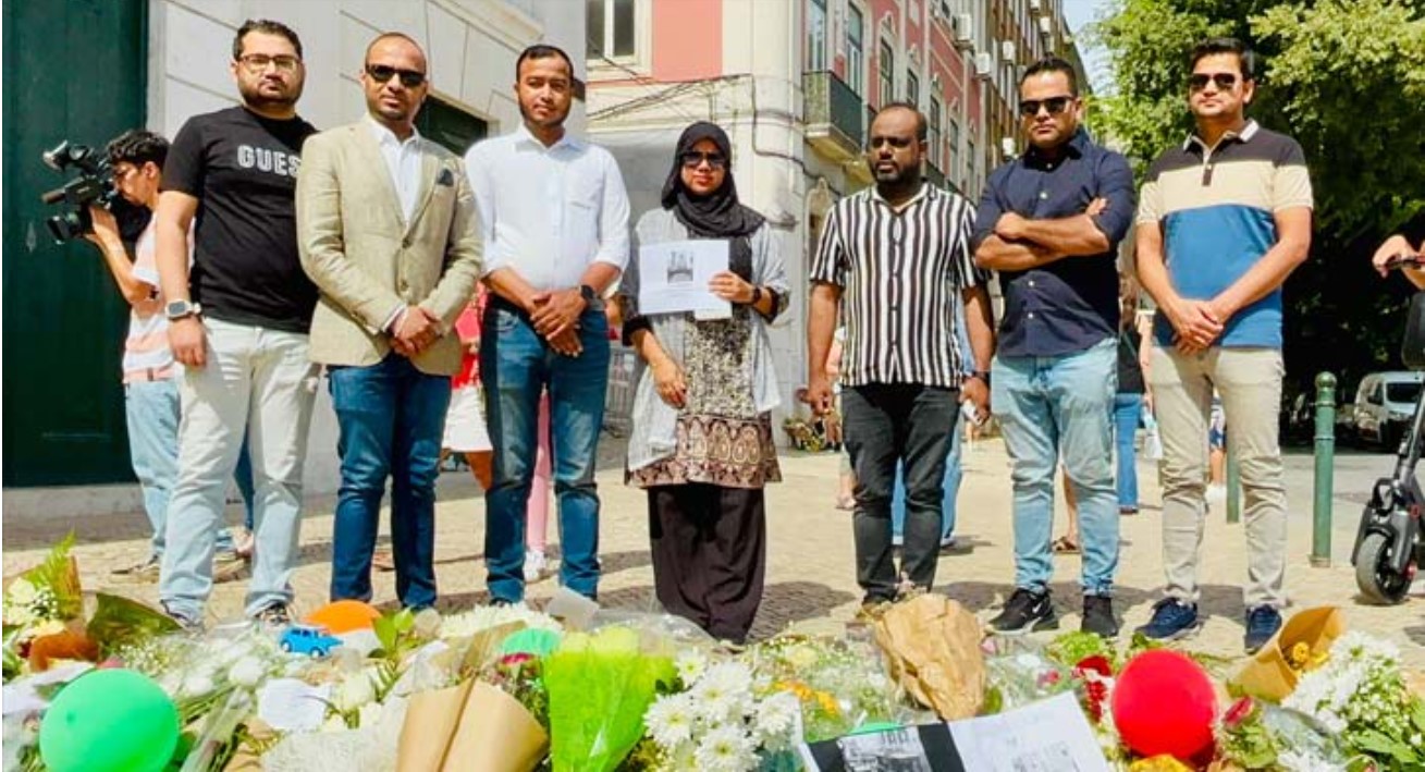 পর্তুগালের লিসবনে দুর্ঘটনায় নিহতদের কাজা দো বাংলাদেশের শ্রদ্ধা