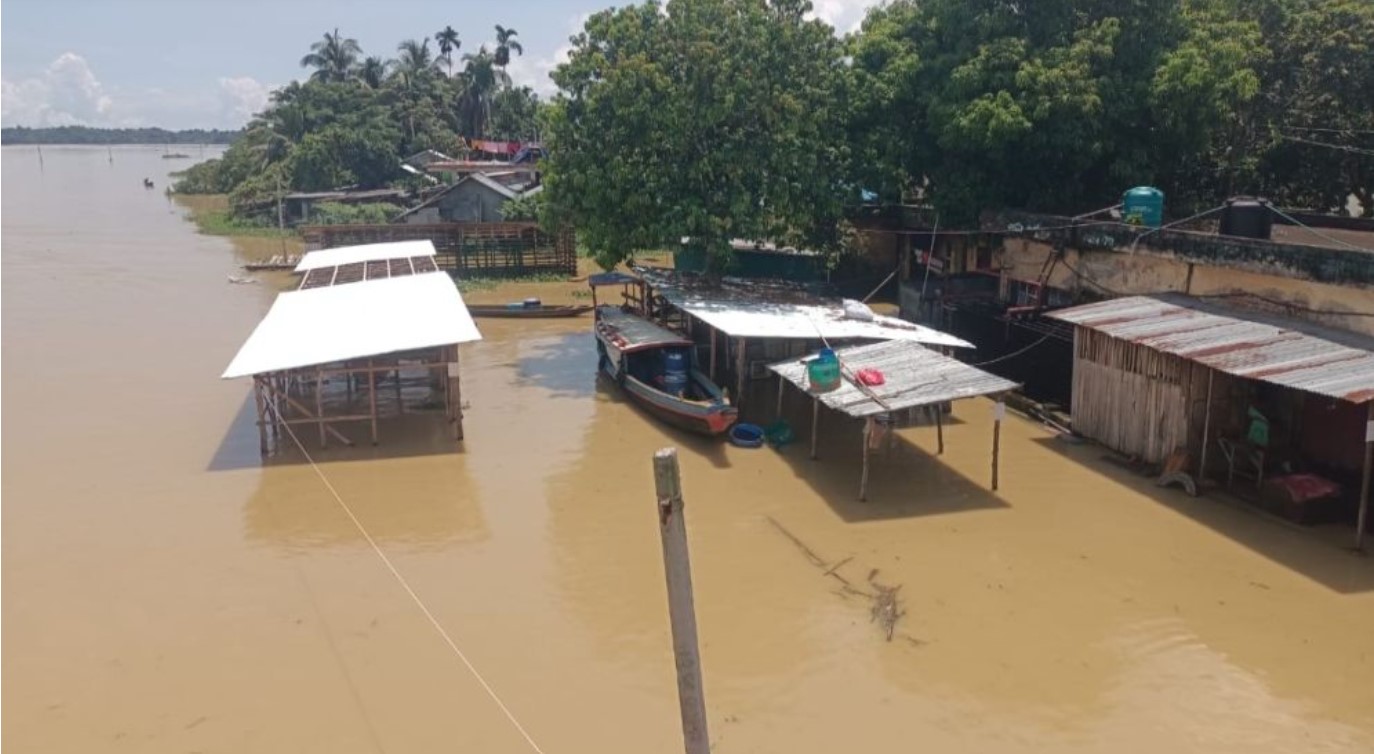 পানি বৃদ্ধি কাপ্তাই হ্রদে, মহালছড়ির দুই শতাধিক পরিবার পানিবন্দি