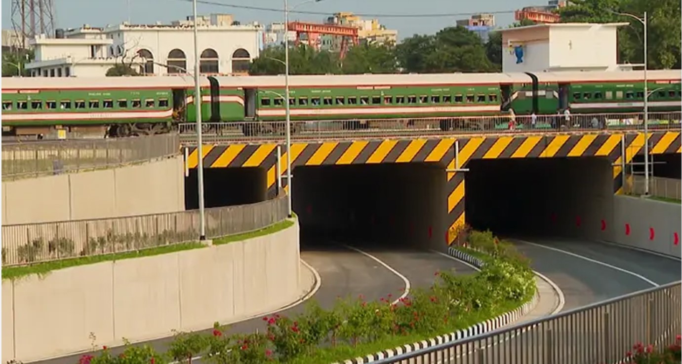 টিটিপাড়া আন্ডারপাস চলাচলের জন্য চালু হলো