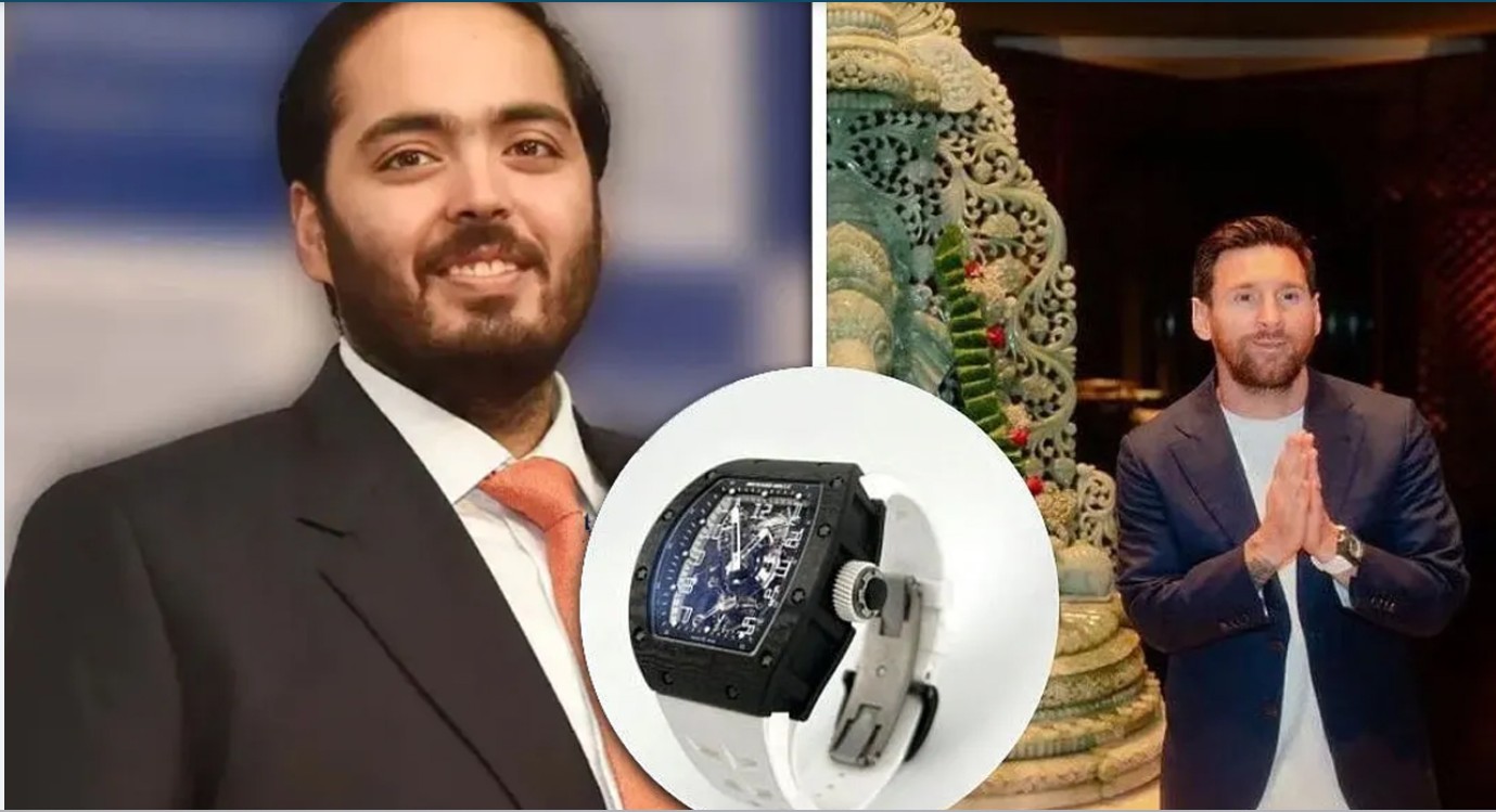 মেসি ভারতে ১৫ কোটি টাকার বিরল ঘড়ি উপহার পেলেন 