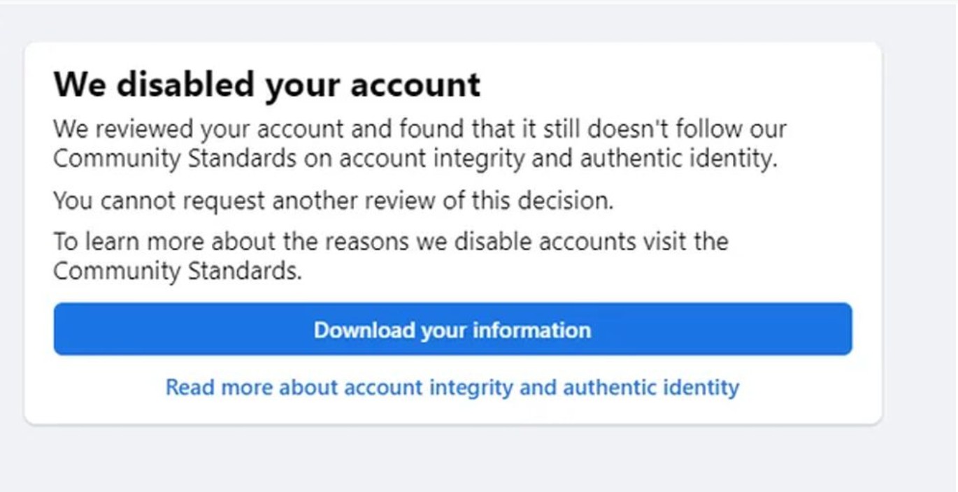 হঠাৎ ফেসবুক অ্যাকাউন্ট ডিজেবল হতে পারে যেসব কারণে 