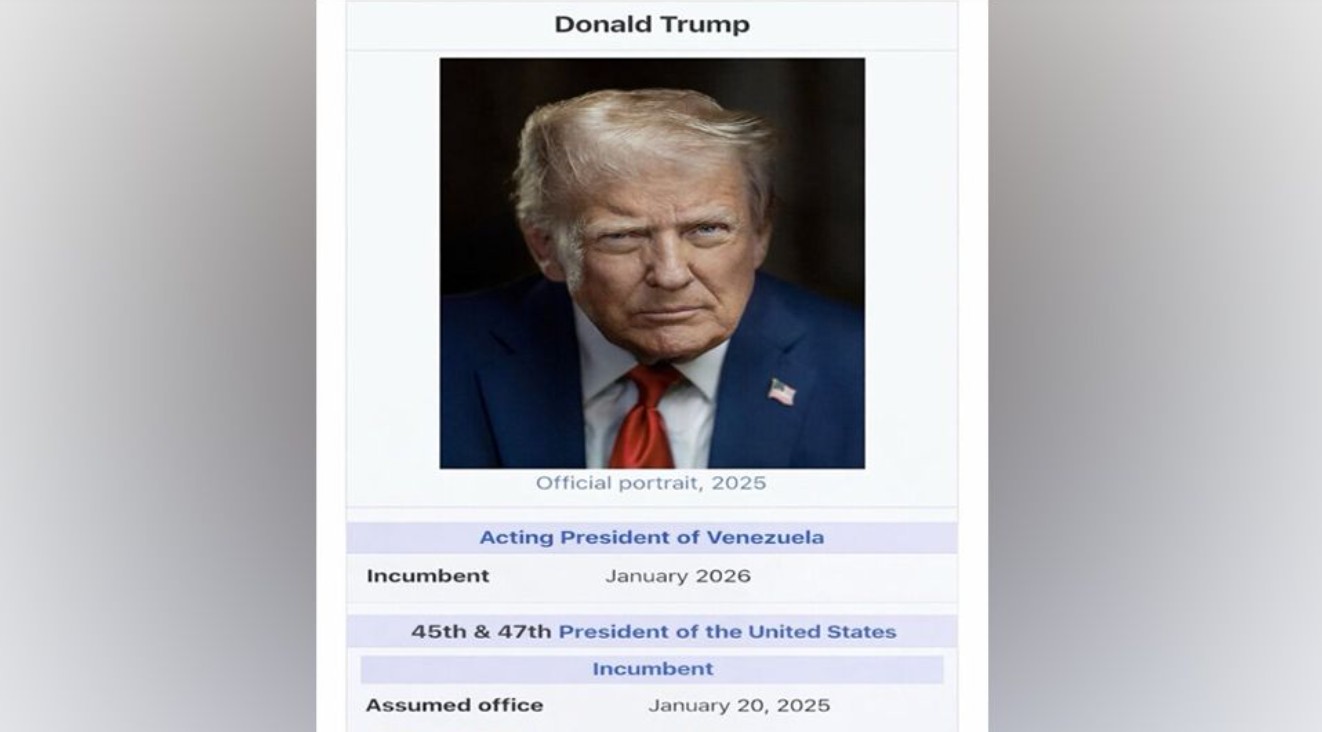ডোনাল্ড ট্রাম্প নিজেকে ভেনেজুয়েলার ‘ভারপ্রাপ্ত প্রেসিডেন্ট’ ঘোষণা 