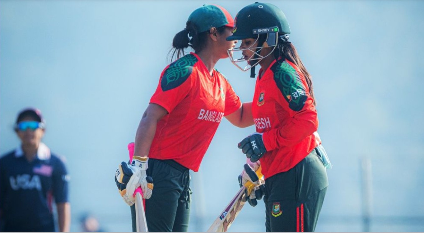 যুক্তরাষ্ট্রকে উড়িয়ে দিয়ে বাংলাদেশ নারী দলের যাত্রা শুরু 