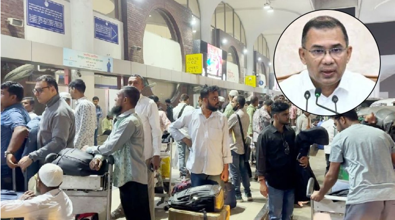 বিমানবন্দরে হাজারো যাত্রী আটকা, খোঁজ-খবর নিলেন তারেক রহমান