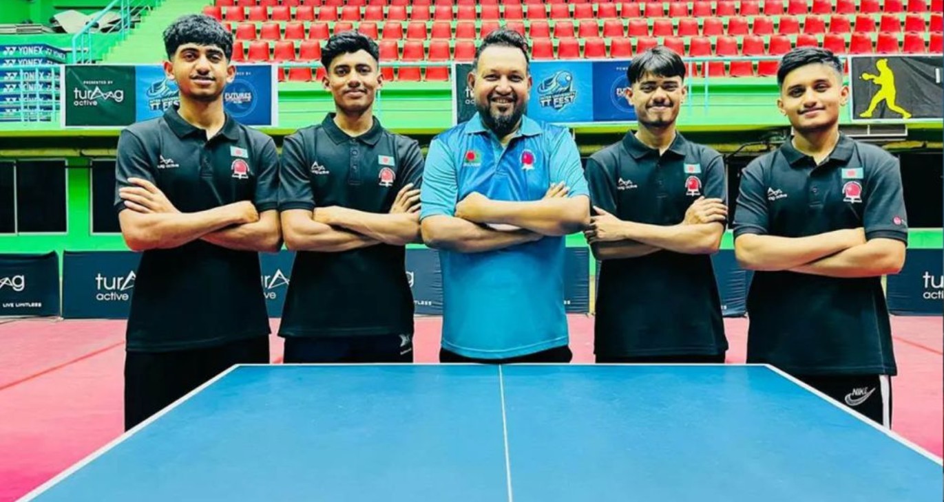 টেবিল টেনিস চ্যাম্পিয়নশিপে শ্রীলংকাকে হারিয়ে স্বর্ণ জিতলো বাংলাদেশ