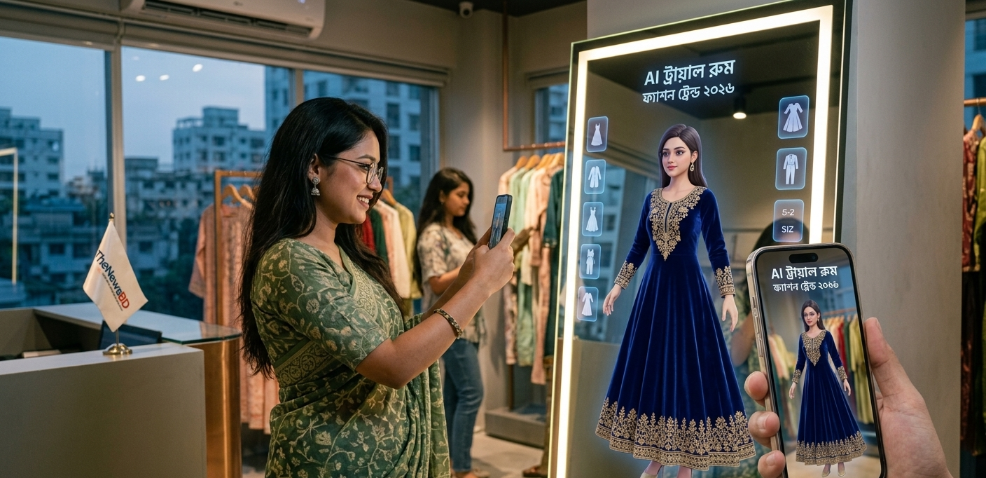 শপিং হবে আরও সহজ! ২০২৬ সালে বাংলাদেশে জনপ্রিয় হচ্ছে এআই-ভিত্তিক ভার্চুয়াল ট্রায়াল রুম
